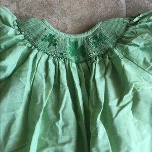 St. Patrick’s day smocked dress
